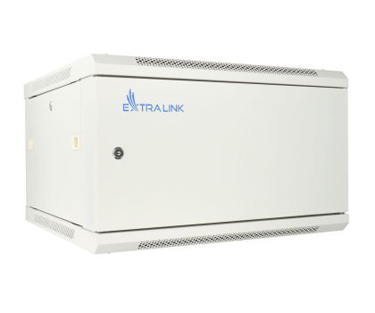 Szafa RACK Extralink Szafka wisząca rack 6U 600x600 szara metalowe drzwi EX.13001